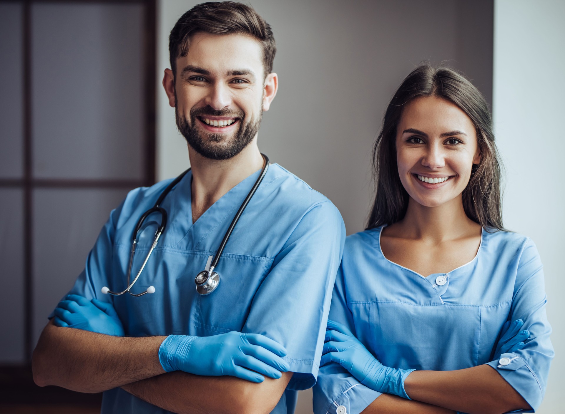 Doctor veterinarian at clinic.